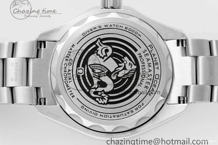 0122 EasyCare Seamaster 6000M Ultra Deep SS SBF 1:1 Best Edition Deep Blue Dial on SS Bracelet A8912 Super Clone 7816